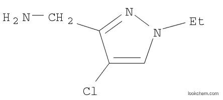 Molecular Structure of 1001611-12-6 (C-(4-CHLORO-1-ETHYL-1H-PYRAZOL-3-YL)-METHYLAMINE)